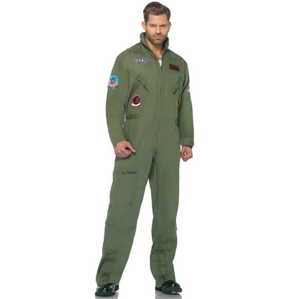 Adult Mens Top Gun Licensed Complete Outfit 3 Sizes Fancy Dress Party 